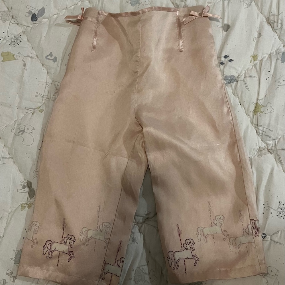 Vintage Gymboree Light Pink Satin kids Pants - Picture 3 of 11